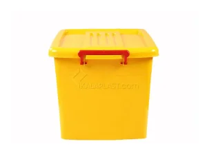 صندوق پلاستیکی چرخ‌دار تاپکو کد ۲۰۵ زرد
