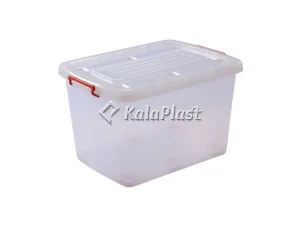 صندوق پلاستیکی چرخ‌دار تاپکو کد ۲۰۴ شفاف