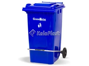 سطل زباله پلاستیکی ۲۴۰ لیتری چرخدار و پدالدار گودبین