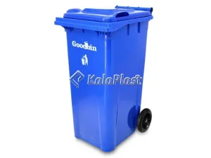 سطل زباله پلاستیکی ۱۸۰ لیتری چرخ‌دار گودبین