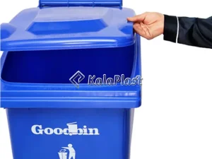 سطل زباله پلاستیکی ۱۰۰ لیتری چرخدار و پدالدار گودبین