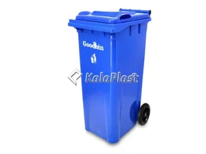 سطل زباله پلاستیکی ۱۰۰ لیتری چرخ‌دار گودبین