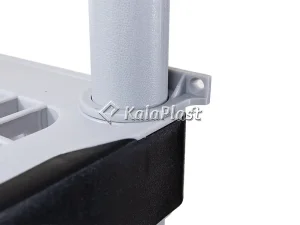 جزئیات اتصال پایه و سوراخ کناری طبقه قفسه اداری پلاستیکی همه‌کاره کد 410