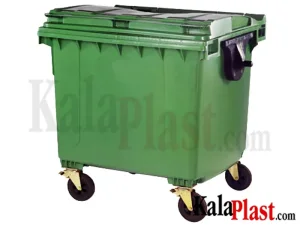 سطل زباله ۱۱۰۰ لیتری مکانیزه پلی‌اتیلن شهری سبلان