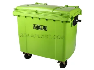 سطل زباله ۶۶۰ لیتری مکانیزه پلی‌اتیلن شهری سبلان