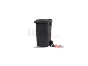 سطل زباله پلاستیکی ۲۴۰ لیتری چرخ‌دار درب‌دار سبلان