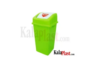 سطل زباله بادبزنی ۱۲۰ لیتری با درب دمپری سبلان