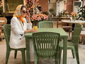 ست میز و صندلی ۴ نفره پلیمری مونیکا