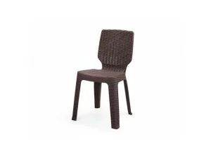 ست میز و صندلی 4 نفره پلاستیکی حصیری  مدل (جنوا)
