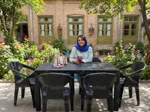 ست میز و صندلی ۶ نفره الماسی