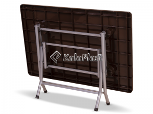 میز 6 نفره مستطیل تاشو با پایه فلزی کد 218