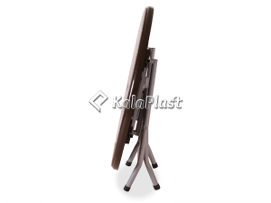 میز پلاستیکی گرد پایه فلزی تاشو کد 215