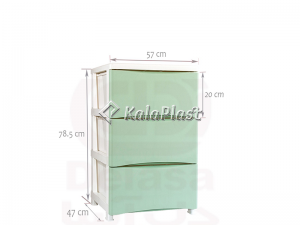 فایل 3 طبقه پهن دل آسا D117-CG3