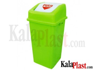 سطل زباله بادبزنی 120 لیتری با درب دمپری سبلان ( SABALAN)