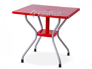 میز 4 نفره مربع پایه فلزی کد 923