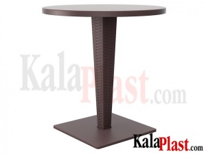 میز 4 نفره گرد تک پایه آلومینیومی حصیری ریوا.jpg