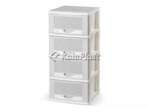 فایل 4 طبقه پلاستیکی پهن دل آسا D119-XY4