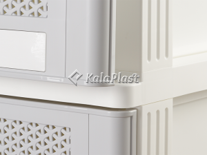 فایل 3 طبقه پلاستیکی پهن دل آسا D119-XY3