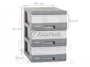 مینی فایل 3 طبقه دل آسا مدل D123-A5-GG3