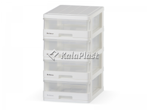 مینی فایل 4 طبقه شفاف دل آسا مدل D123-A5-TW4