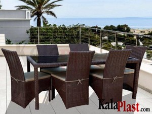 ست میز و صندلی فول کارنز 6 نفره (150 cm)