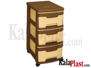 فایل 3 طبقه لارج ساده ناصر پلاستیک کد 603L