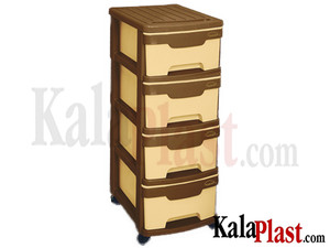 فایل 4 طبقه لارج ساده ناصر پلاستیک کد 604L