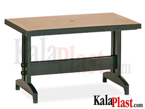 میز 6 نفره مستطیل پلاستیکی طرح چوب کد 911 (70*120)