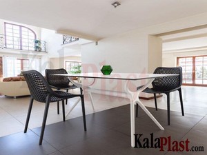 میز 6 نفره مستطیل صفحه HPL اِیر ساخت ترکیه (طول 140 cm)