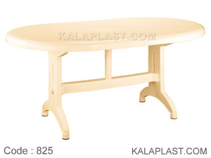 میز 6 نفره بیضی بزرگ پلاستیکی کد 825