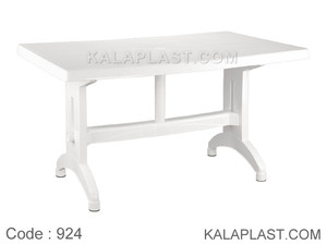 میز 6 نفره مستطیل متوسط پلاستیکی کد 924