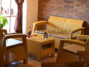 میز جلو مبلی حصیری گالریا
