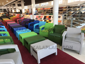 میز جلو مبلی حصیری گالریا