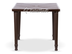 میز 4 نفره مربع با پایه لوله ای پلاستیکی کد 534