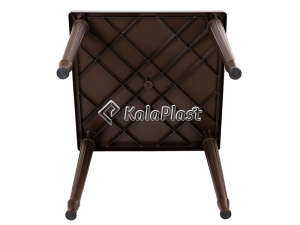 میز 4 نفره مربع با پایه لوله ای پلاستیکی کد 534