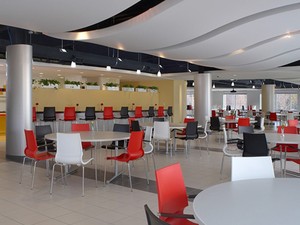 صندلی بدون دسته رونی با پایه فلزی