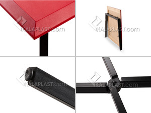 میز پایه تاشو فست با صفحه ام.دی.اف ضخامت 25 میلیمتر کد206