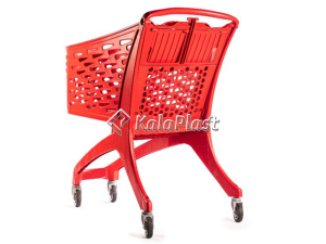 سبد خرید چرخدار فروشگاهی پلی کربنات  210 لیتری