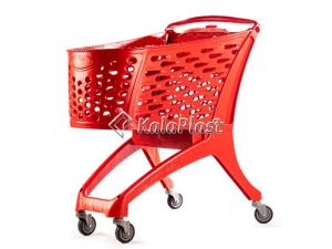 سبد خرید چرخدار فروشگاهی پلی کربنات  210 لیتری