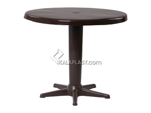 میز 4 نفره گرد تک پایه با قطر 85 سانت کد 203