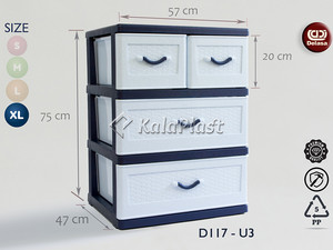 فایل 3 طبقه پهن دل آسا D117-U3