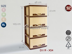 فایل 4 طبقه کشوهای عمیق طرح کرکره دل آسا D119-XS4