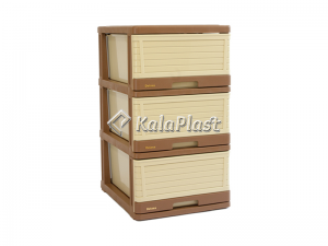 فایل 3 طبقه بزرگ مدل کرکره ای دل آسا D113-XW3
