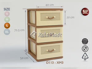 فایل 3طبقه بزرگ طرح حصیرباف دل آسا D113-XM3