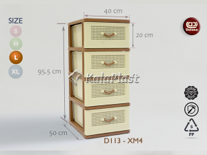 فایل 4طبقه بزرگ طرح حصیرباف دل آسا D113-XM4
