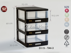 فایل کوچک شفاف دل آسا D115-TA4-3