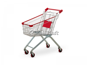 سبد خرید چرخدار فروشگاهی فلزی سایز 60 لیتری