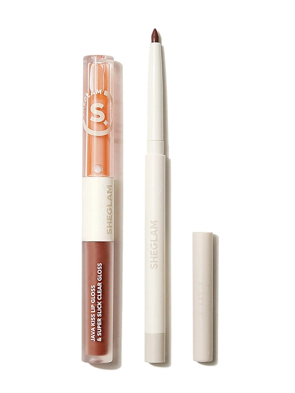 SOFT 90'S GLAM LIP LINER AND LIP DUO SET-HAUTE COCOA LIP SET  شیگلم SHEGLAM