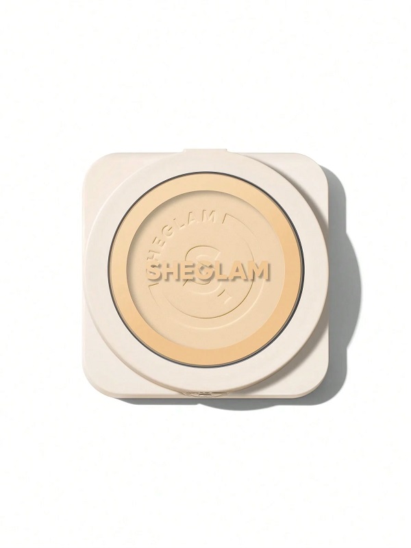 پنکک کرم پودری (پودر  پایه)  SKIN-FOCUS فول کاور - رنگ  LINEN شیگلم SHEGLAM