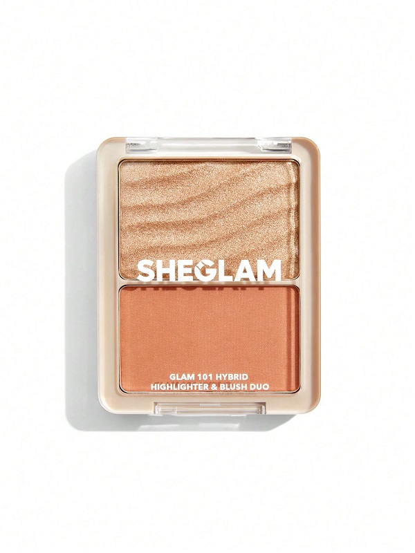 رژگونه و هایلایتر ۲ تایی GLAM 101 HYBRID رنگ ‏ VIENNA شیگلم SHEGLAM